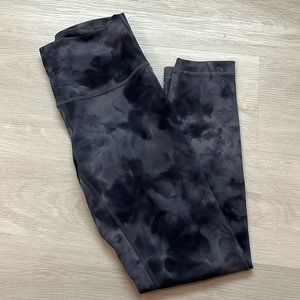 Lululemon Wunder Train High-Rise Tight 25” Diamond Dye Graphite Grey Size 6